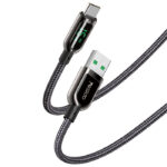 کابل شارژ فست USB به TYPEC LED Digital یسیدو YESIDO CA85 طول 1.2 متر 66 وات