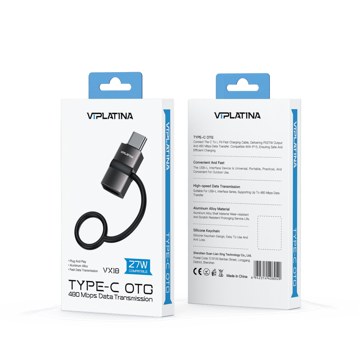 تبدیل USB به تایپسی VIPLATINA VX18