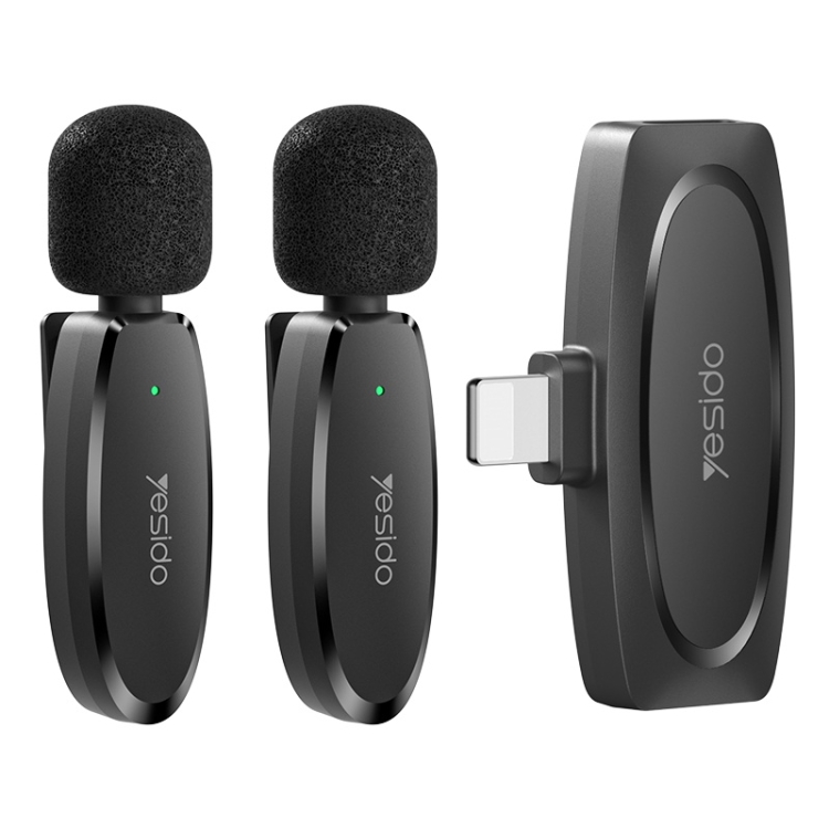 میکروفون یقه ای دوکاربره با سوکت لایتنینگ یسیدو YESIDO KR14