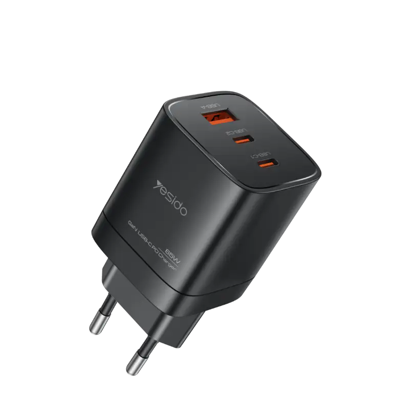شارژر دیواری فست شارژ Yesido YC65 3Port 3A PD 65W