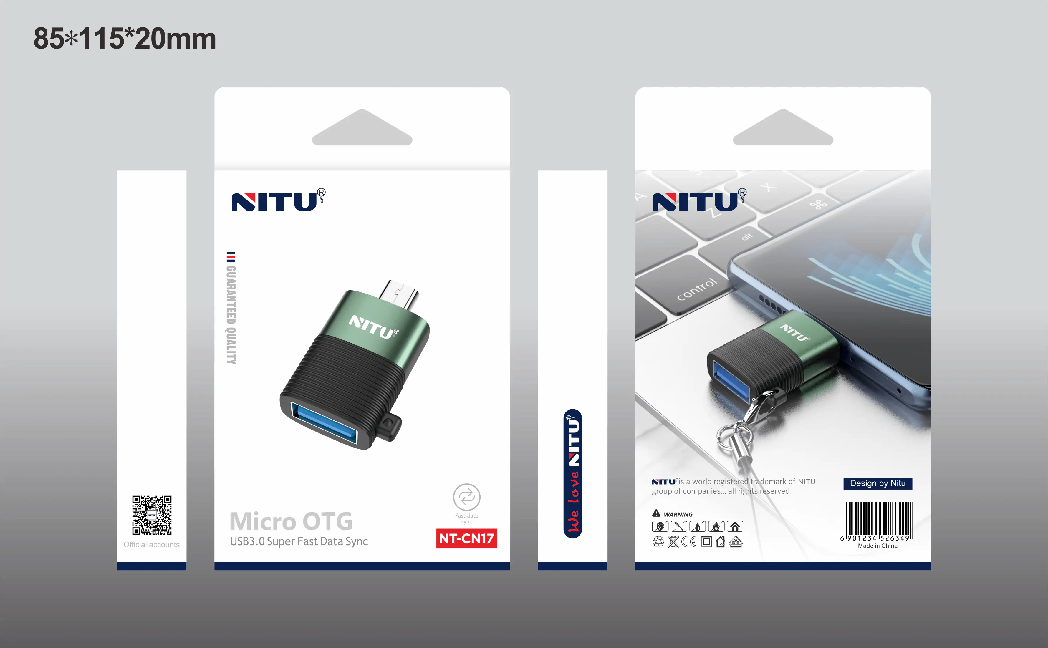 تبدیل NT-CN17 Nitu OTG Micro-USB