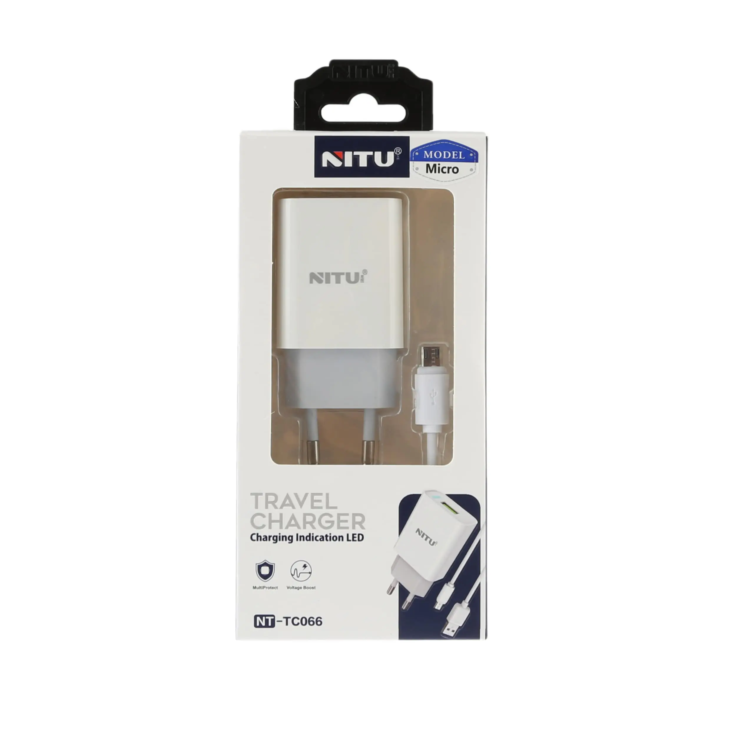 شارژر دیواری نیتو NITU NT-TC66 با کابل MicroUsb