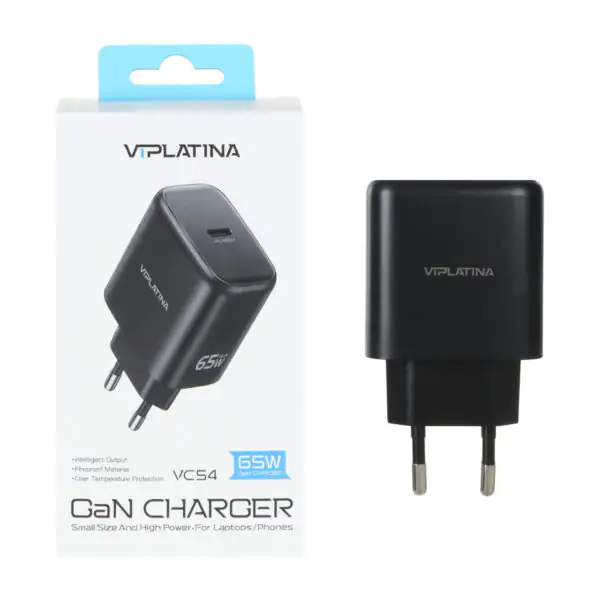 شارژر دیواری 65واتی وی آی پلاتینا VIPLATINA VC54