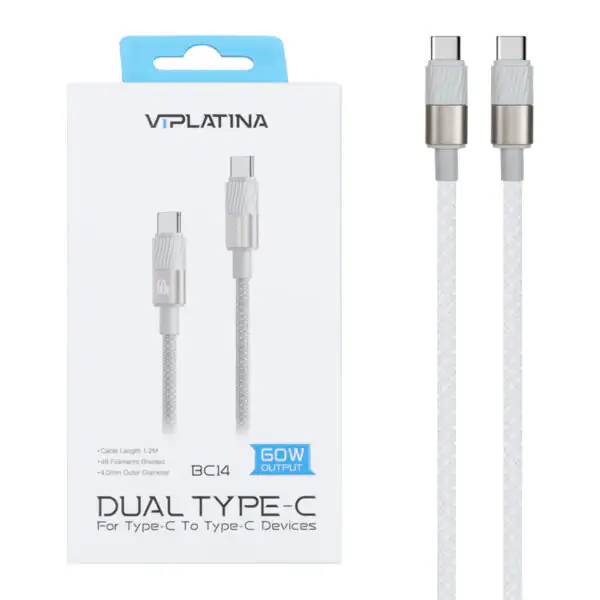 کابل تایپسی به تایپسی 60واتی وی آی پلاتینا VIPLATINA BC14