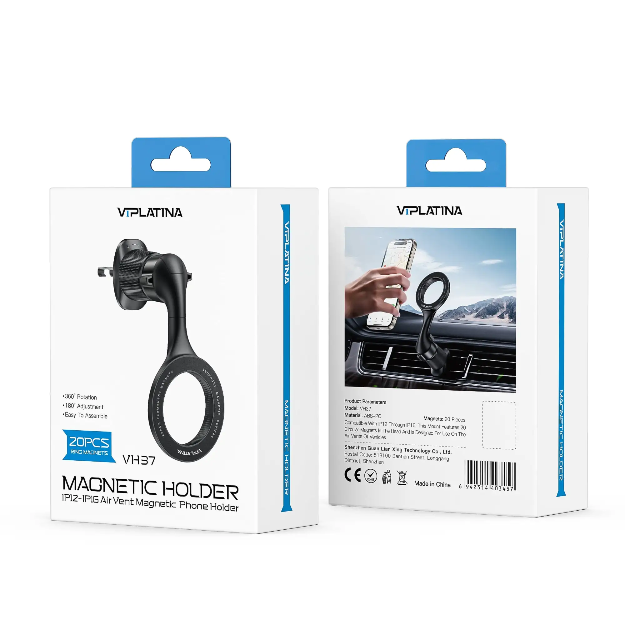 هلدر مگنتی دریچه ای وی آی پلاتینا VIPLATINA VH37