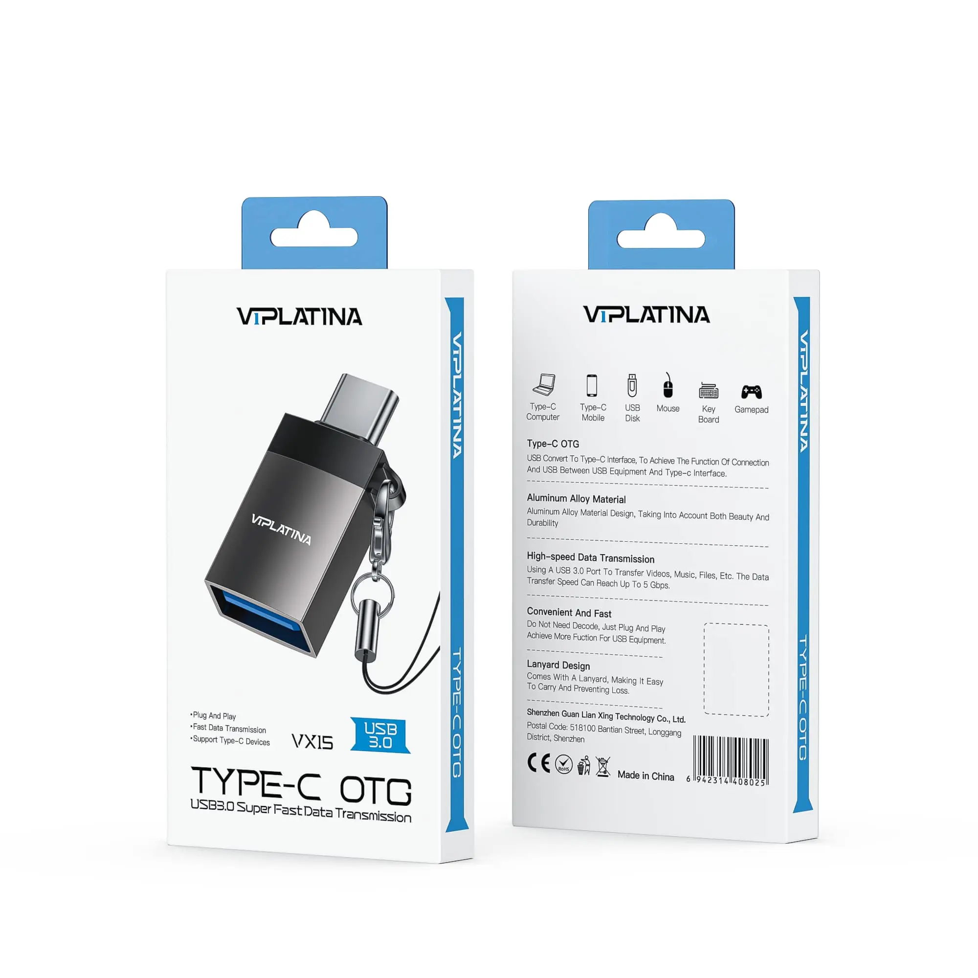 تبدیلUSB به تایپسی وی ای پلاتینا VIPLATINA VX15