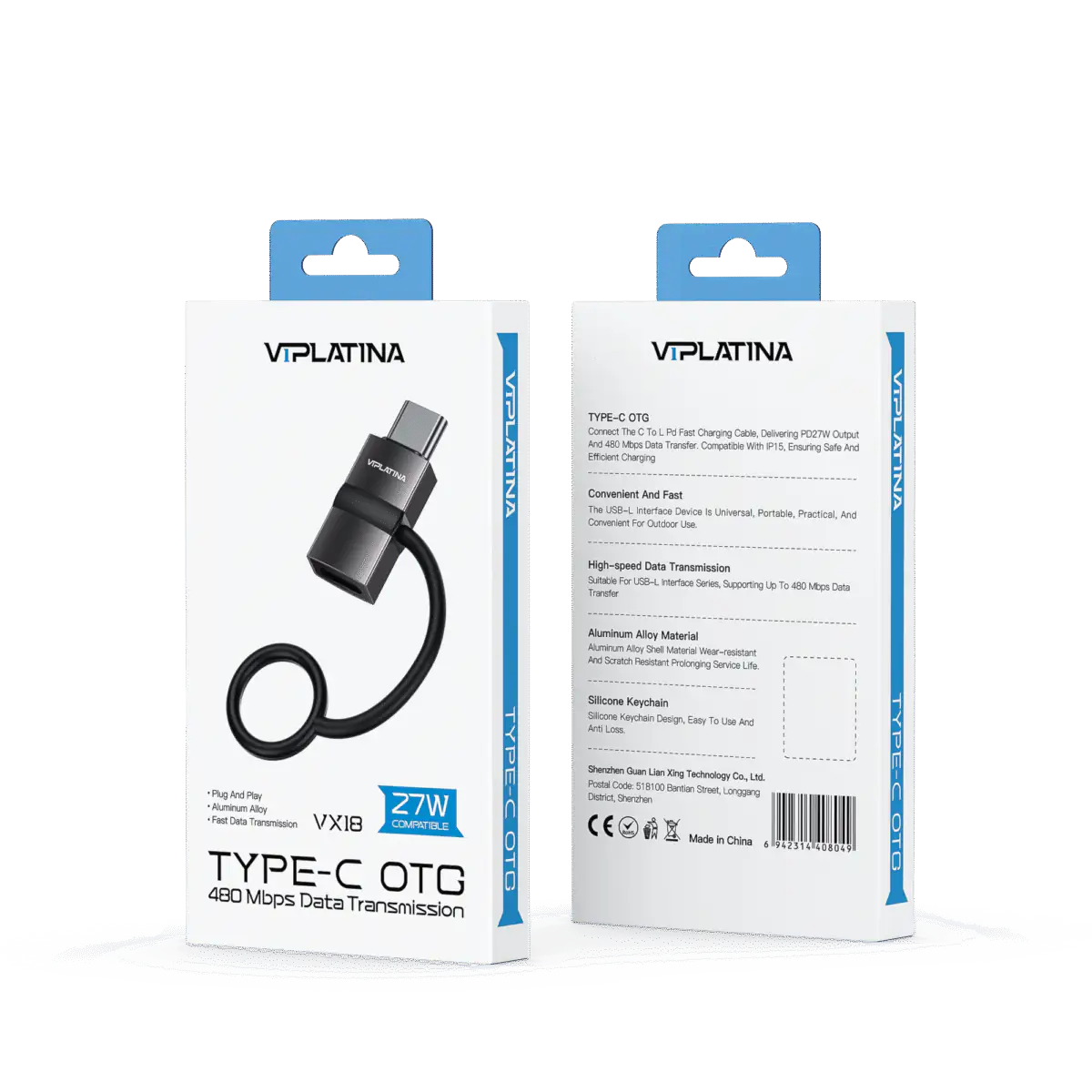 تبدیل USB به تایپسی VIPLATINA VX18