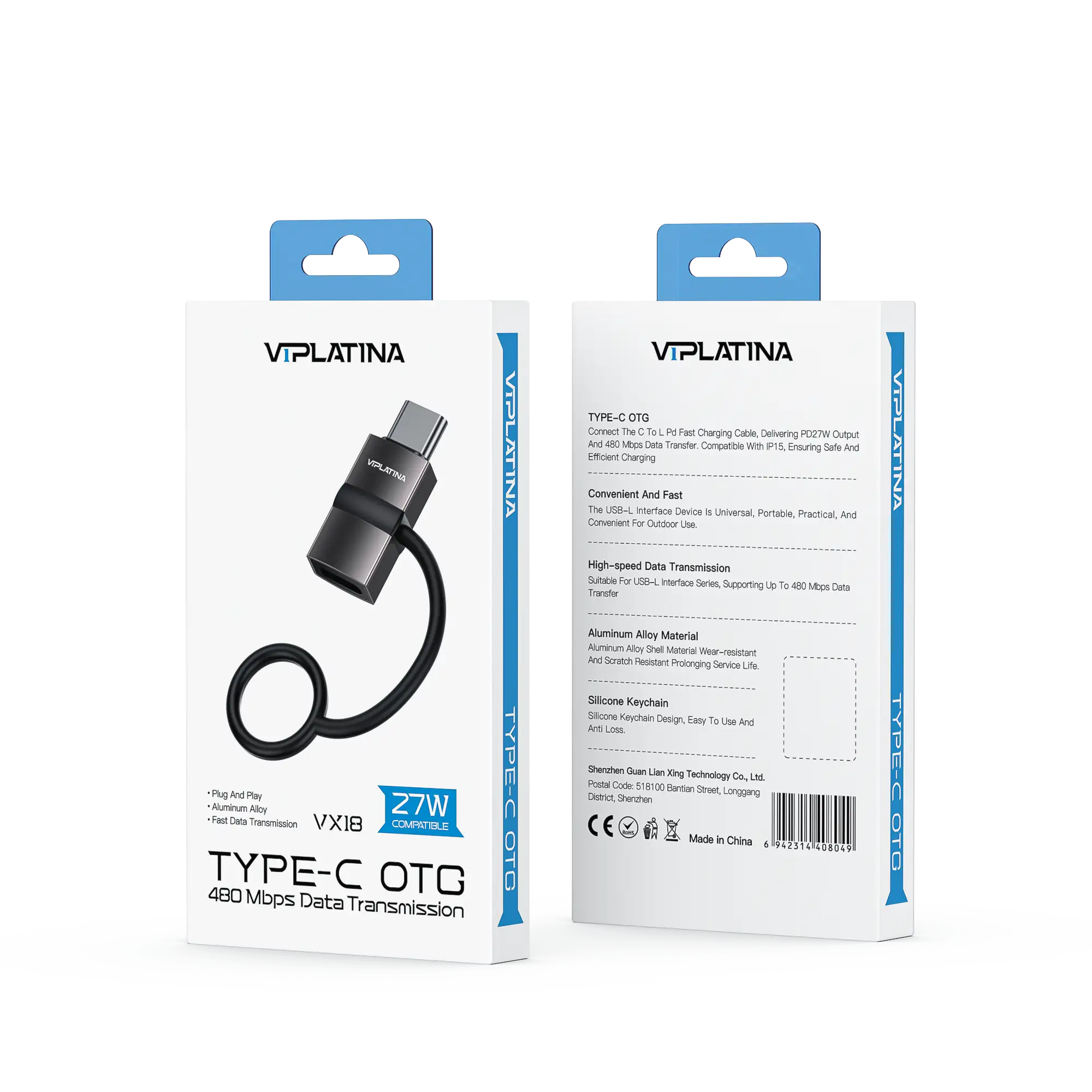 تبدیل USB به تایپسی VIPLATINA VX18