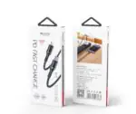 کابل تایپسی به لایتنینگ یسیدو YESIDO CA167 طول 1.2متر 27w
